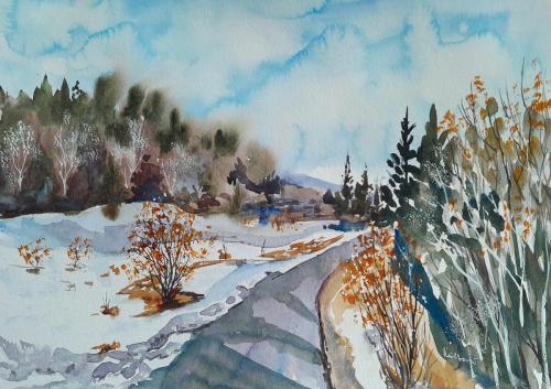 Cestou na Králikoch (21 x 30 cm)