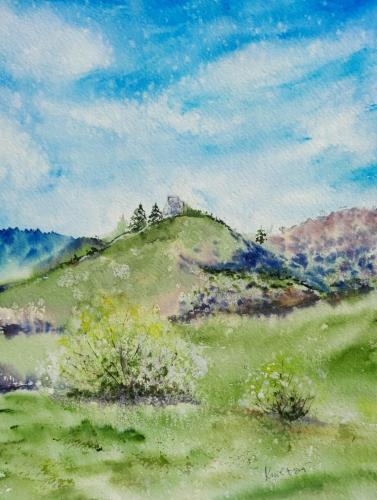 Hrad Dobrá Niva (Podzámčok)  21 x30 cm